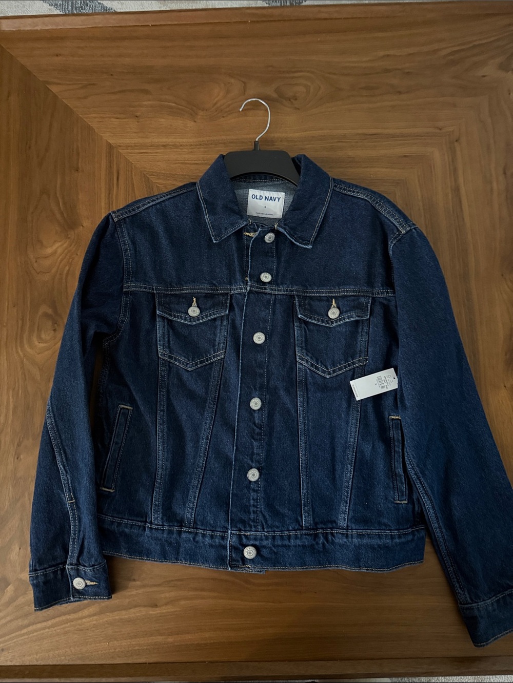 Old Navy Dark Blue Denim Jacket - Classic Jean Jacket
